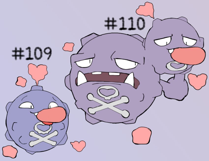 ambiguous_gender digital_media_(artwork) generation_1_pokemon hashtag hi_res id_number koffing male nintendo no_humans open_mouth oral pokemon pokemon_(species) secretsableye simple_background smile teeth text tongue weezing