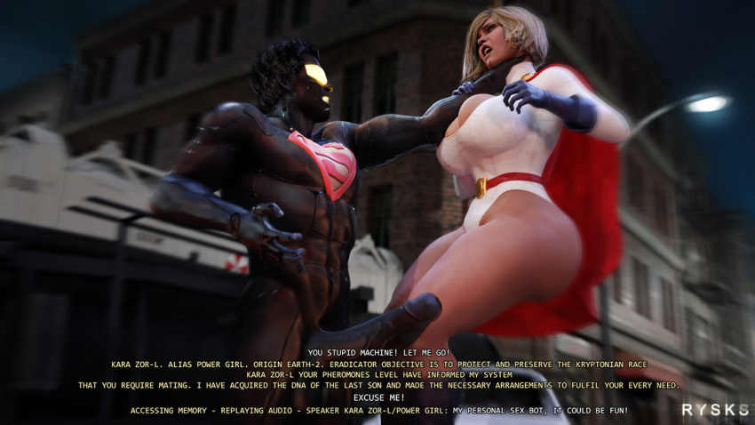 1boy 1boy1girl 1girls 3d alien alien_girl alien_humanoid android android_boy athletic athletic_female big_ass big_breasts big_butt blender blonde_hair blue_eyes breasts busty cleavage curvaceous curvy curvy_figure dark_skin dc dc_comics digital_media_(artwork) eradicator female female_focus fit fit_female hourglass_figure huge_ass huge_breasts humanoid incest injustice_2 karen_starr kryptonian large_breasts light-skinned_female light_skin power_girl robot robot_boy robot_humanoid rysketches superhero superheroine superman superman_(series) thick thick_legs thick_thighs thighs top_heavy upper_body voluptuous waist wide_hips