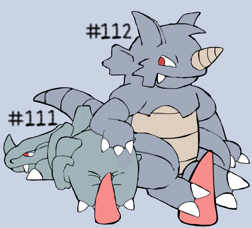 2_toes ambiguous_gender anthro claws digital_media_(artwork) feet feral foot_fetish foot_play footjob generation_1_pokemon genitals hashtag hi_res id_number male nintendo penis pokemon pokemon_(species) rhydon rhyhorn secretsableye sex simple_background smile text toes