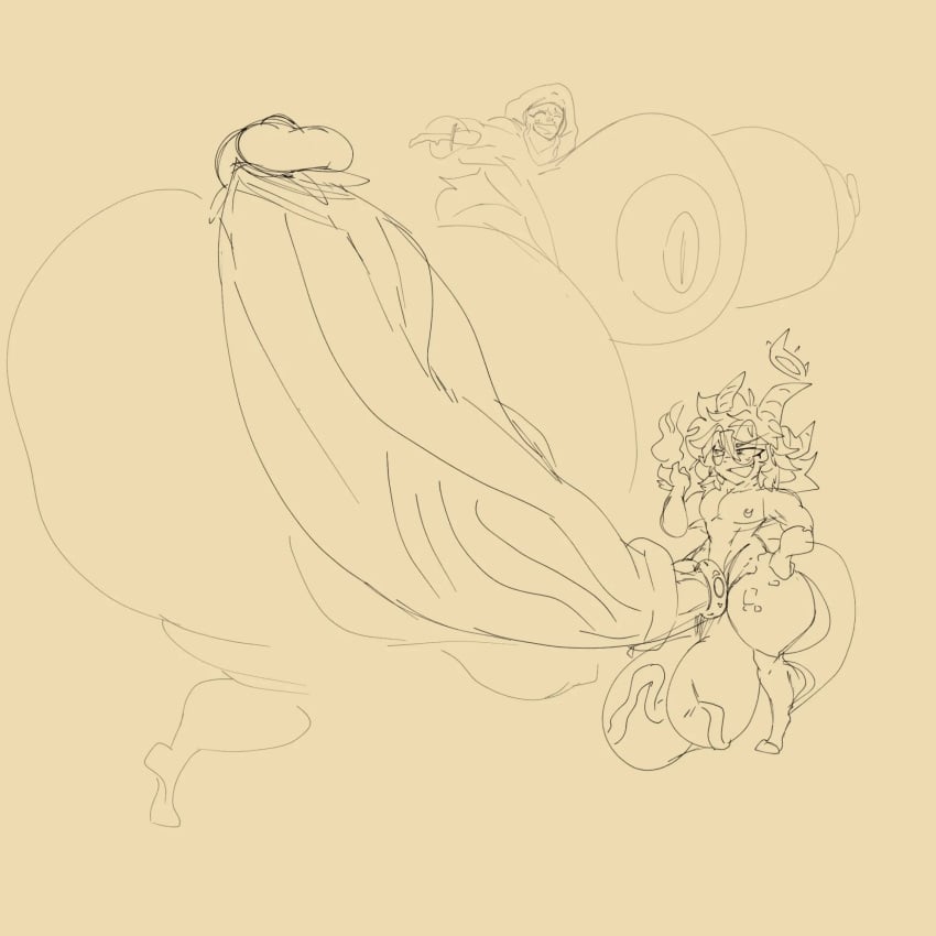 big_ass big_penis bubble_butt chubby furry huge_ass huge_cock hyper hyper_balls hyper_penis lattemon lattemon_(character) penis tagme thick_thighs wide_hips