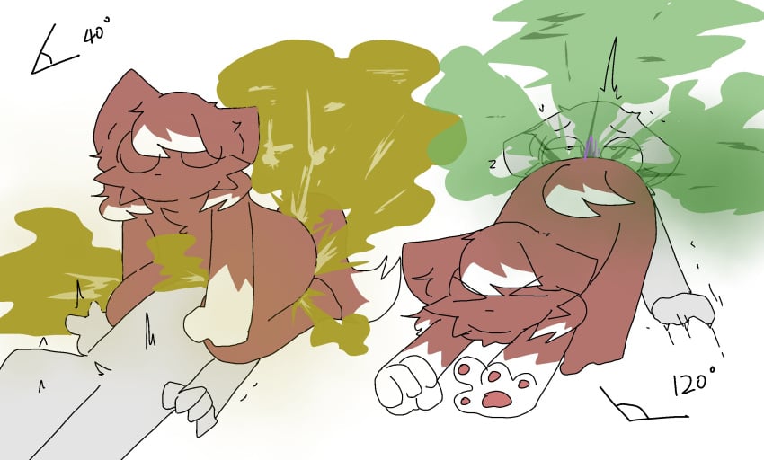 2boys facefart facesitting fart fart_fetish furry sitting_on_face tail