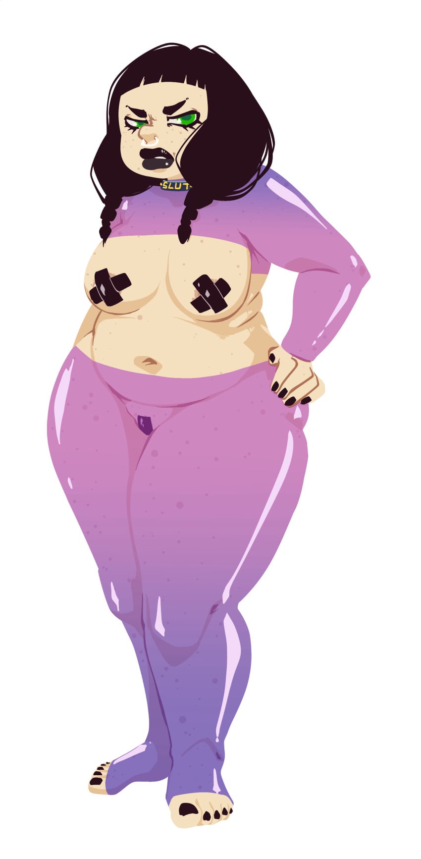 box_chan chubby goth lipstick mandy_anders pasties