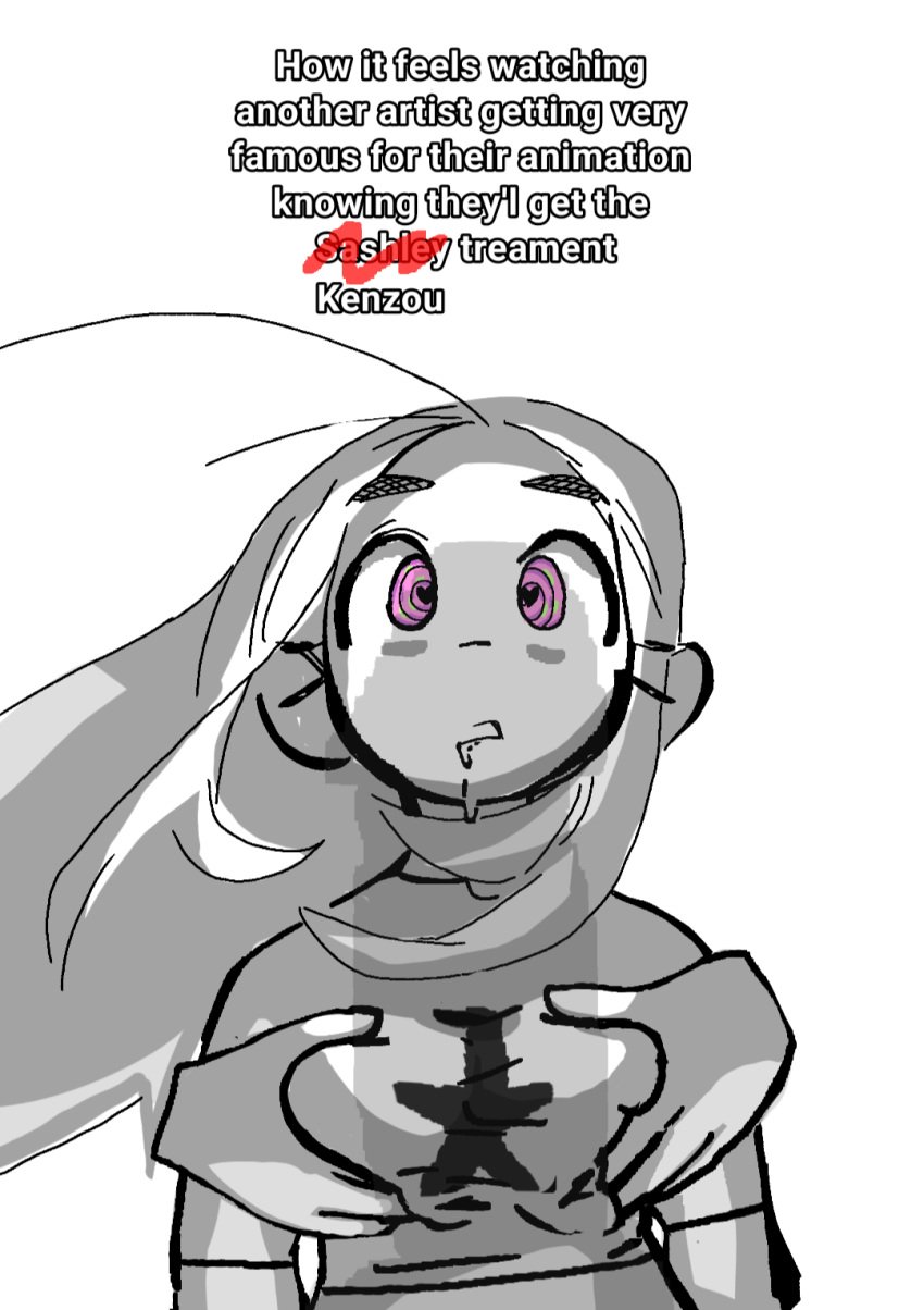 1girls 2025 2d animation_meme_community anon anonymous_male boob breast_grab breast_squeeze breast_squish breasts breasts_out caption cock_shadow covered_nipples crop_top disembodied_hand drool drool_on_breasts drooling english_text eye_bags eye_hearts facing_viewer female hands_on_another's_chest hands_on_breasts heart-shaped_pupils heart_eyes heart_pasties hypnosis hypnotic_eyes imminent_fellatio imminent_oral imminent_penetration imminent_rape imminent_sex instagram kenzou looking_at_viewer molestation monochrome navel nomb open_mouth pasties pink_eyes ptitefrite shadow shirt star_(symbol) stomach swirly_eyes tagme text tiktok touching unconscious youtube