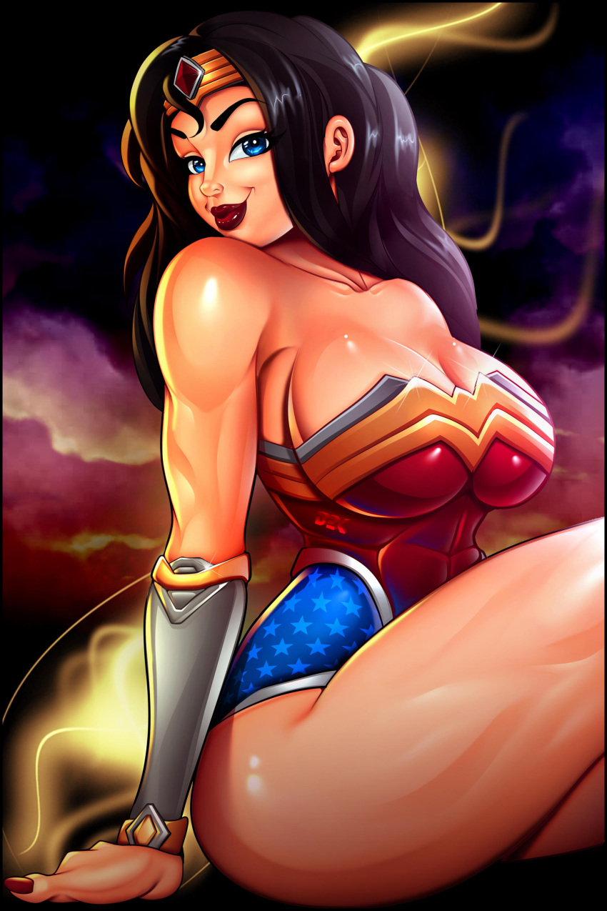 1girls amazon athletic athletic_female big_breasts black_hair blue_eyes breasts brunette busty curvaceous curvy curvy_figure d2kmax d2kprime dc dc_comics demigoddess diana_prince digital_media_(artwork) eyebrows eyelashes female female_only fit fit_female fully_clothed hourglass_figure huge_breasts large_breasts legs light-skinned_female light_skin solo superheroine themysciran thick_legs thick_thighs thighs tiara voluptuous waist wide_hips wonder_woman wonder_woman_(series)