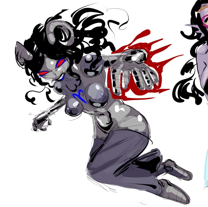 aradiabot breasts homestuck lysanthum robot