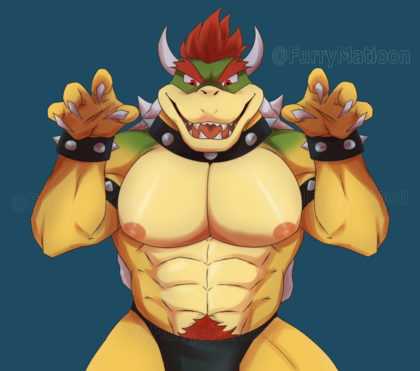 1boy anthro bara bara_tiddies bara_tits big_belly big_biceps big_breasts big_bulge big_muscles big_nipples big_pecs big_penis bowser bowser_day digital_art digital_drawing_(artwork) digital_media digital_media_(artwork) digital_painting_(artwork) furry furry_male furrymatioon gay hairy_male huge_cock huge_pecs koopa male_focus male_only mario_(series) mostly_nude muscle muscles muscular muscular_male naked naked_male nintendo nipple_bulge nipples red_hair shiny_skin solo solo_male super_mario_bros._(2023_film) yellow_body