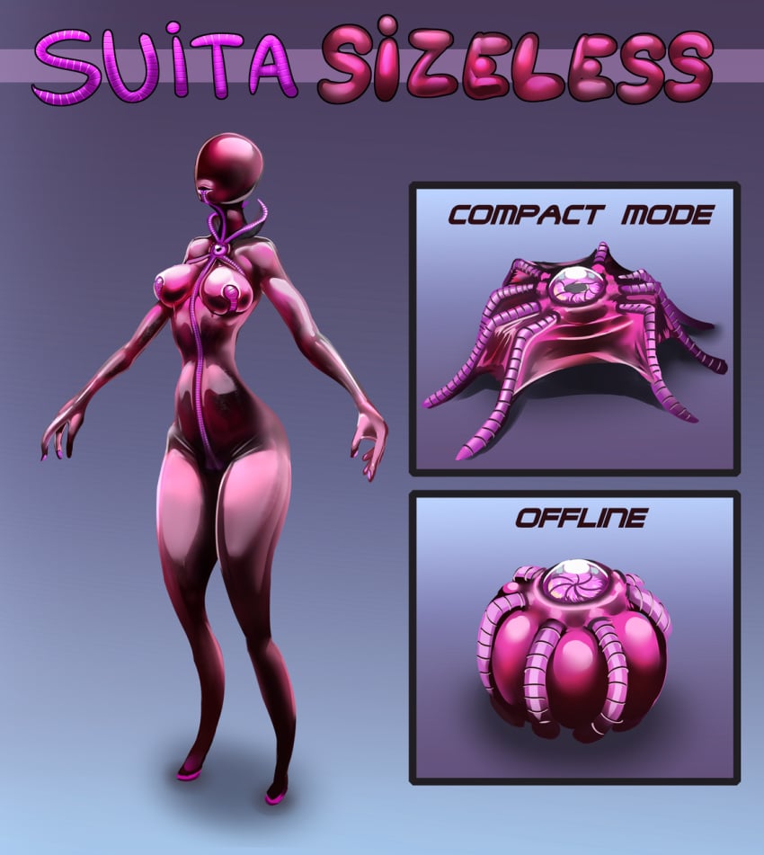 biosuit concept_art eyeless female latex liquid_latex red_moth_haven rptrz shiny suita_sizeless symbiote tentacle