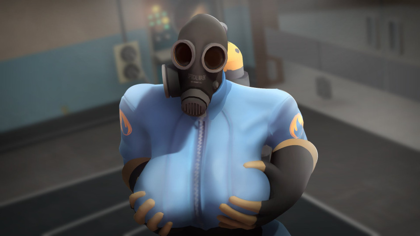 1girls 2023 3d 3d_(artwork) big_breasts blue_bodysuit blue_clothing blue_latex bodysuit breasts busty clothed clothed_female female female_focus female_only fempyro fully_clothed gas_mask hand_on_breasts hi_res highres hips holding_breasts hourglass_figure huge_breasts large_breasts latex latex_bodysuit latex_gloves latex_suit mask masked masked_female pushing_breasts_together pyro pyro_(team_fortress_2) rule_63 solo solo_female solo_focus standing team_fortress_2 valve voluptuous wide_hips zipper zorrovb