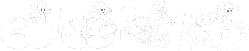 1girls 4koma anus ass ass_grab black_and_white brap comic donut_anus fard fart fart_fetish farting farts female female_only fetish gassy grabbing_own_ass mario_(series) monochrome open_anus puffy_anus shy_gal sketch solo spreading_ass stinky stinky_ass stinky_butt stinky_fart supersecretsoup_(artist)