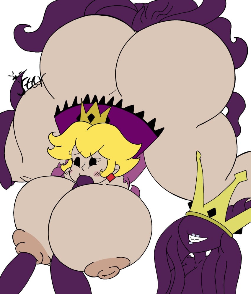 big_ass big_breasts big_penis breasts_bigger_than_head female female_only hyper incredistar mario_(series) naked nintendo nude paper_mario paper_mario:_the_thousand-year_door penetration penis princess_peach shadow_queen shadow_siren