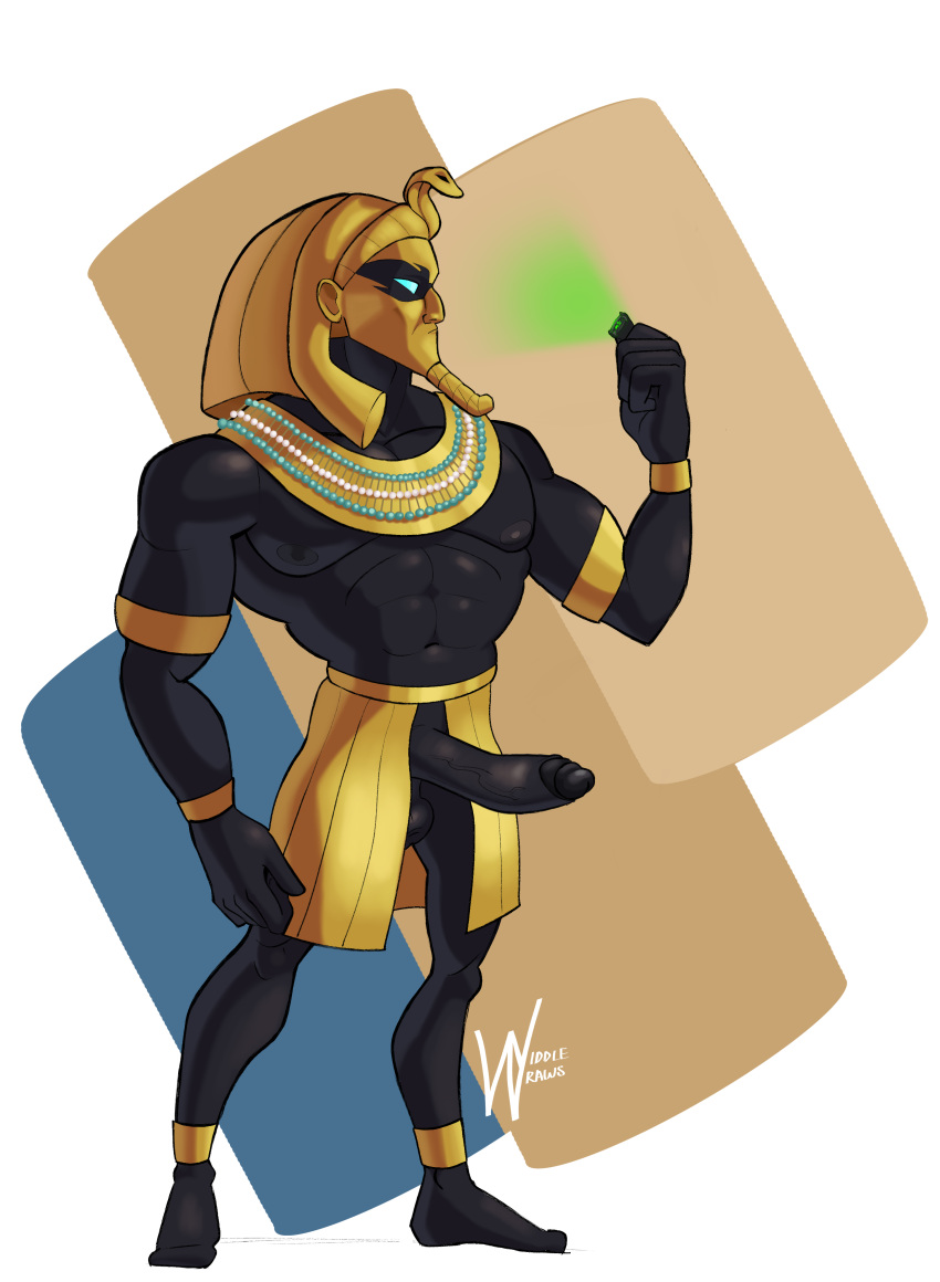 akumatized big_penis egyptian male male_only miraculous_ladybug pharaoh widdle_draws