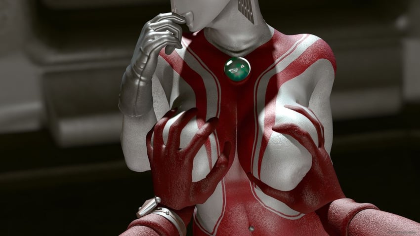 groping groping_breasts incest mother_of_ultra ultraman_(franchise) ultrawoman_marie