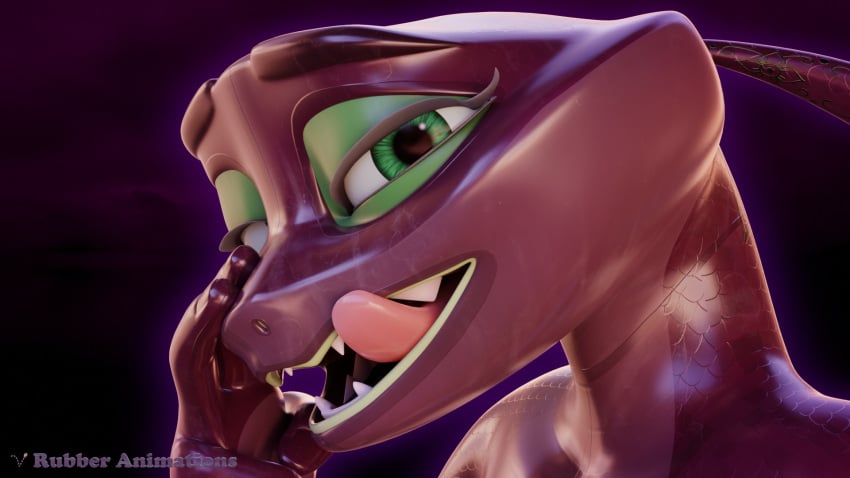 3d_(artwork) anthro digital_media_(artwork) eva_(sahara) female hi_res reptile rubber_(artist) sahara_(movie) scalie snake solo