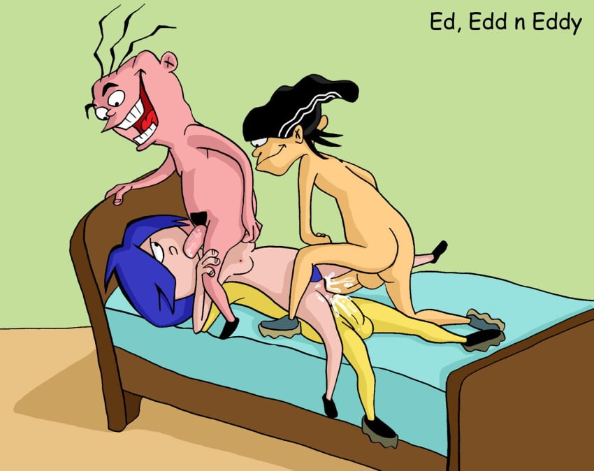 3boys black_hole_sun ed_(ed_edd_n_eddy) ed_edd_n_eddy edd eddy_(ed_edd_n_eddy) fellatio female group_sex human kanker_sisters male marie_kanker multiple_boys oral puberty pubes pubic_hair straight straight_hair