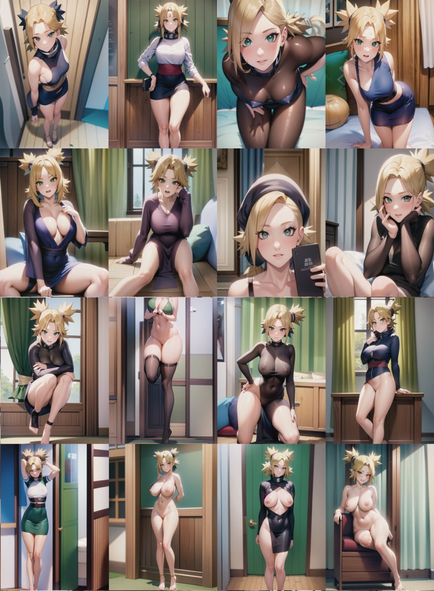 1girls adapted_costume adult adult_female age_progression aged_up ai_generated alternate_costume bandana bangs barefoot barely_clothed blonde_hair blush bodysuit bottomless bottomless_female breasts busty cellphone center_opening cleavage clothed_female clothing completely_nude completely_nude_female cowboy_shot dress exposed_breasts female female_only functionally_nude functionally_nude_female head_out_of_frame headwear highres holding_object hourglass_figure kimono kneeling legwear leotard looking_at_viewer mature mature_female midriff milf multiple_images multiple_poses naked naruto naruto:_the_last naruto_(classic) naruto_(series) naruto_shippuden nipples nipples_visible_through_clothing no_bra no_panties no_underwear nude nude_female older_female partially_clothed ponytail quad_tails revealing_clothes selfie sequence sequence_parts sequence_parts_continuation sequential sequential_set sitting skimpy skimpy_clothes skirt smartphone smile solo standing stockings teal_eyes teenage_girl teenager temari tight_clothing visible_nipples voluptuous voluptuous_female yaouchiha young_adult