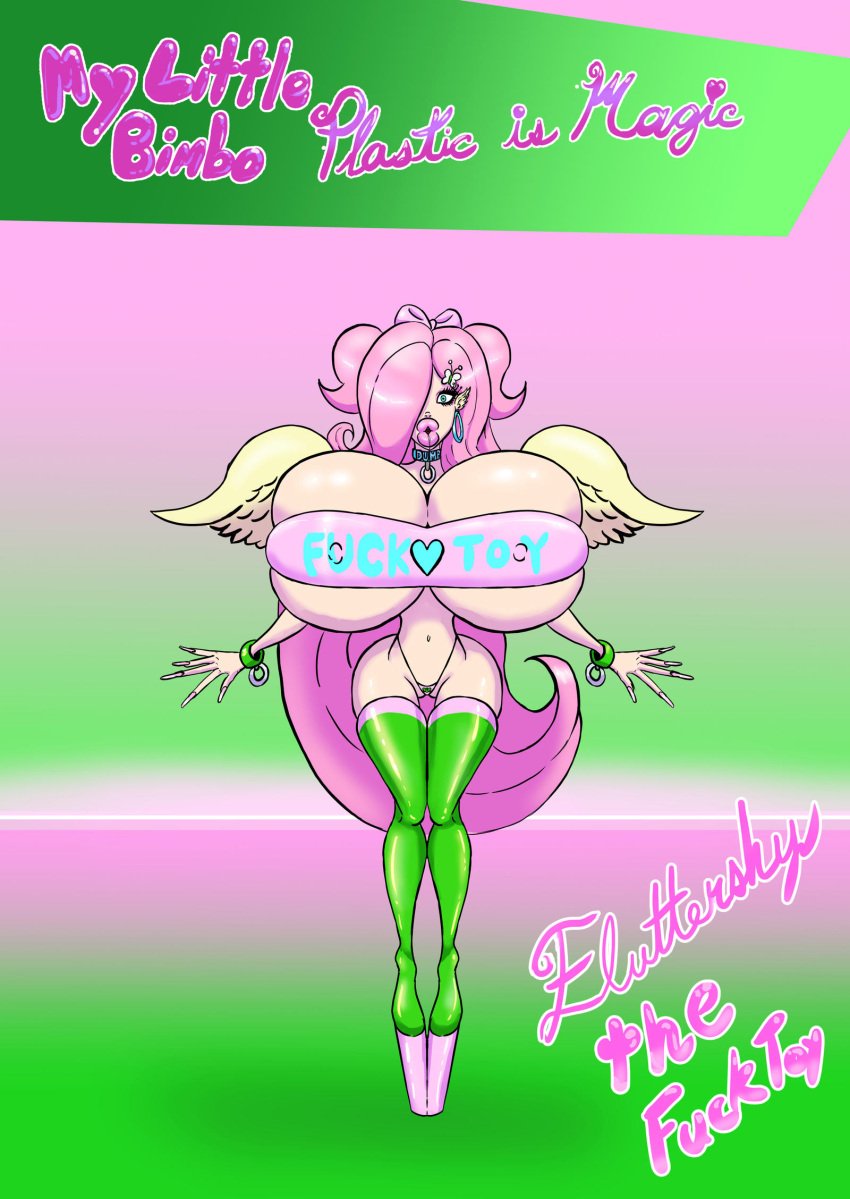 1girls big_breasts big_lips bimbo bimbo_lips bradtanker3 brain_pop breasts busty drool drooling empty_eyes english_text female female_focus female_only fluttershy_(mlp) fully_clothed giant_breasts gigantic_breasts heels high_heels huge_breasts huge_lips hyper hyper_bimbo hyper_breasts long_fingernails massive_breasts my_little_pony pink_hair platform_heels revealing_clothed round_breasts solo straight_hair text thick_lips thighhighs top_heavy