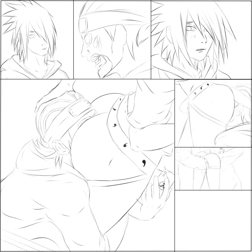 2boys drawing gay interracial killer_bee luckyarts male male_only naruto rimjob rimming sasuke_uchiha uncensored work_in_progress yaoi