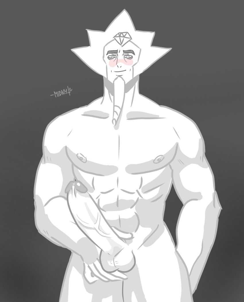 1boy cartoon_network completely_nude completely_nude_male diamond_authority feet_out_of_frame gem_(species) male male_only muscular muscular_male nytnyte rule_63 solo solo_male steven_universe white_diamond_(steven_universe)