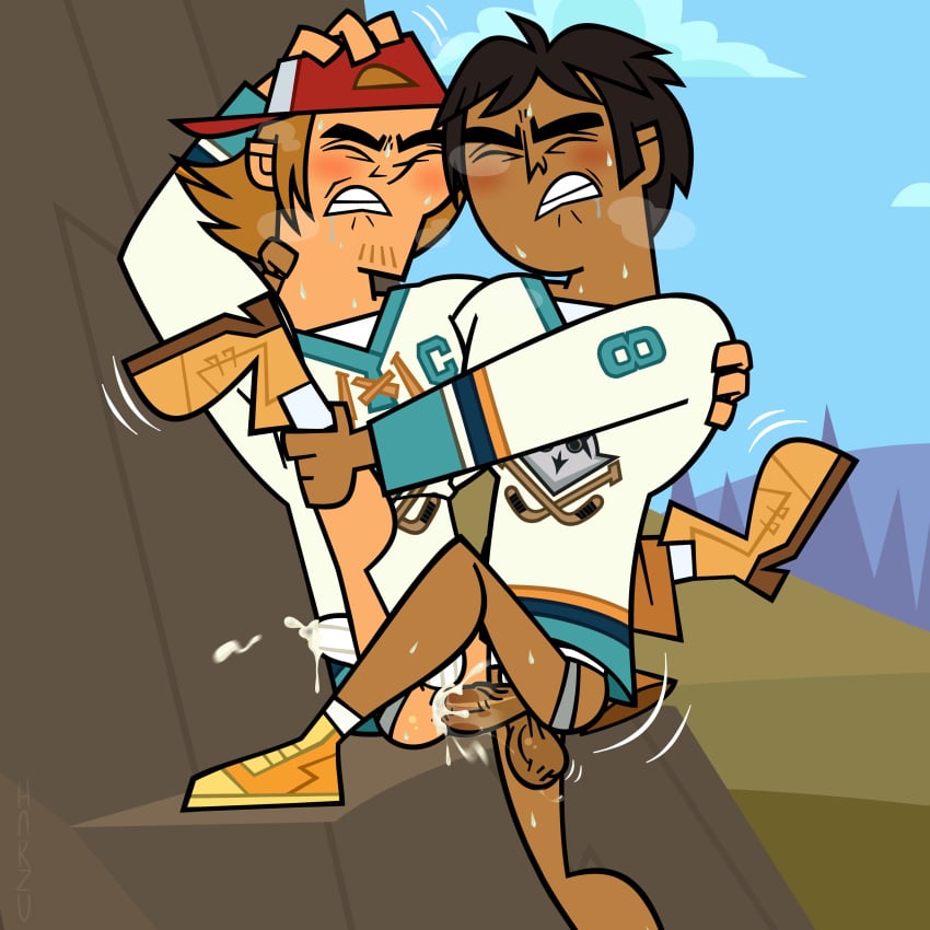 gay harzu male male_only male_penetrating_male raj_(tdi) total_drama_island total_drama_island_(2023) wayne_(tdi) yaoi