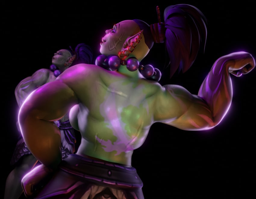 1girls 3d back_muscles big_muscles blademaster breasts burning_blade_clan clothing female flexing lord_maldazzar mazoga_bladescar muscles muscular muscular_female orc orc_(warcraft) orc_female solo solo_female topless warcraft world_of_warcraft wow