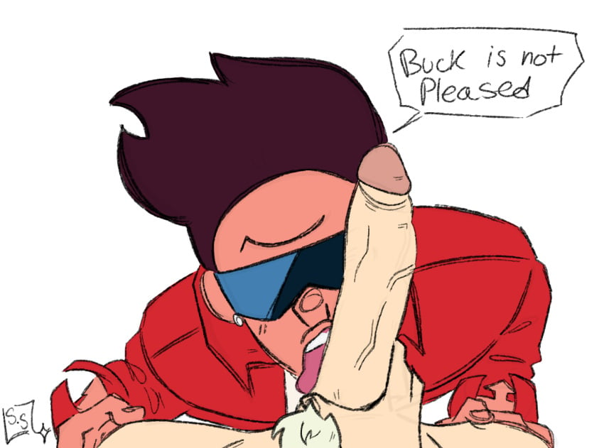 2boys brown_hair buck_dewey button_down clothed darrkstarr flannel gay gay_sex glasses holding_onto_thighs holding_penis licking licking_penis penis pov pubic_hair shades sour_cream_(steven_universe) steven_universe sucking sucking_penis yaoi