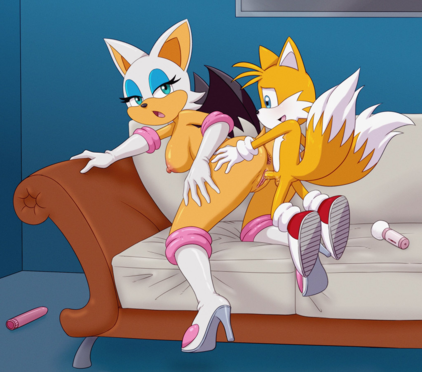 age_difference anthro bat demenarts88 fox larger_female older_female older_woman_and_younger_boy partially_clothed rouge_the_bat sega size_difference smaller_male sonic_(series) sonic_the_hedgehog_(series) straight tagme tails vaginal_penetration younger_male