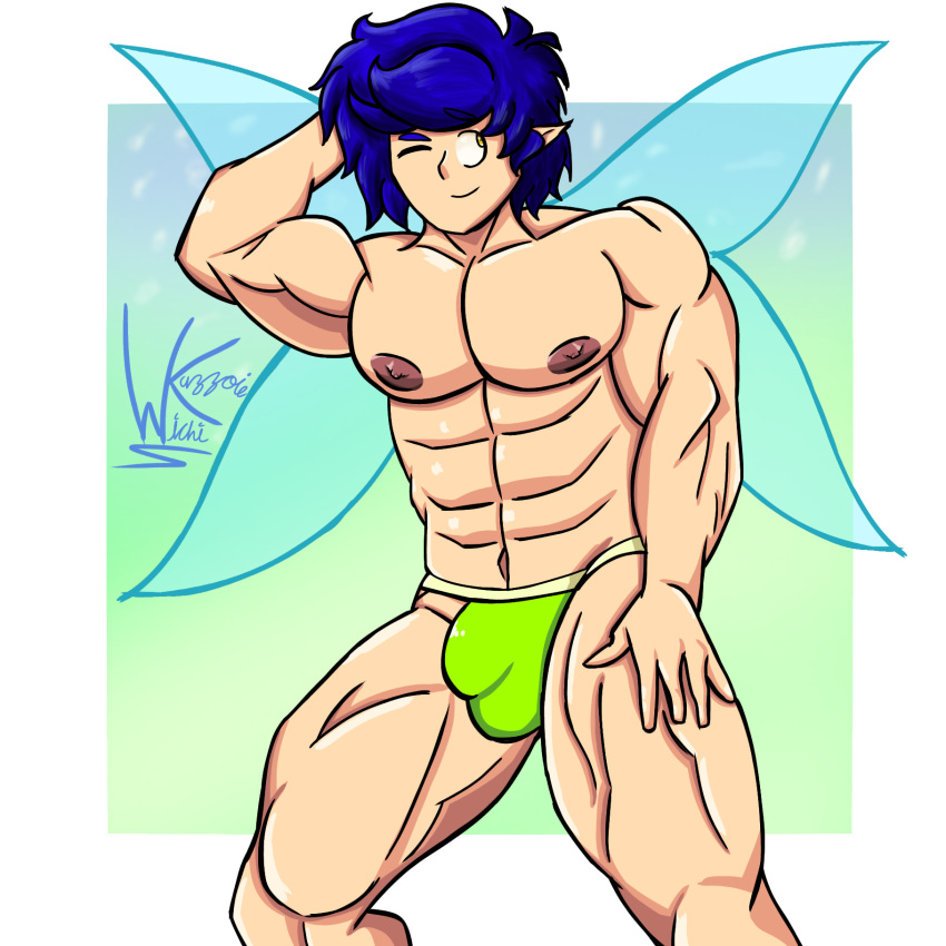 fairy fairy_wings muscular_male oc wichi-kz yaoi