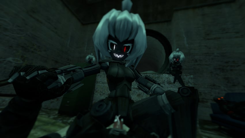 beta_combine_soldier canal combine combine_sentry combine_turret_girl cowgirl_position cum cum_inside garry's_mod grin half-life_2 holding_hands humanoid male_pov metrocop night pov robot_girl uncensored vaginal_penetration watching white_hair