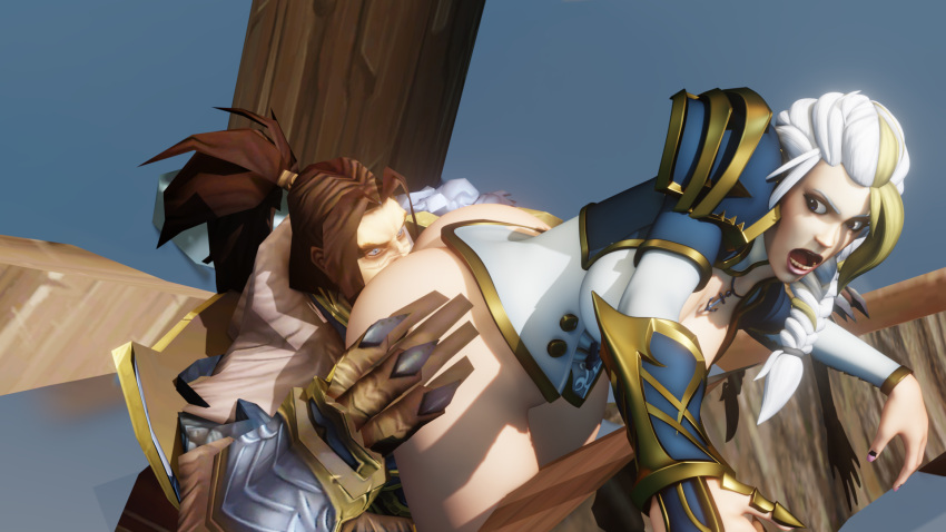 big_ass big_butt blizzard_entertainment female jaina_proudmoore large_ass large_breasts male thick_thighs varian_wrynn warcraft world_of_warcraft wow