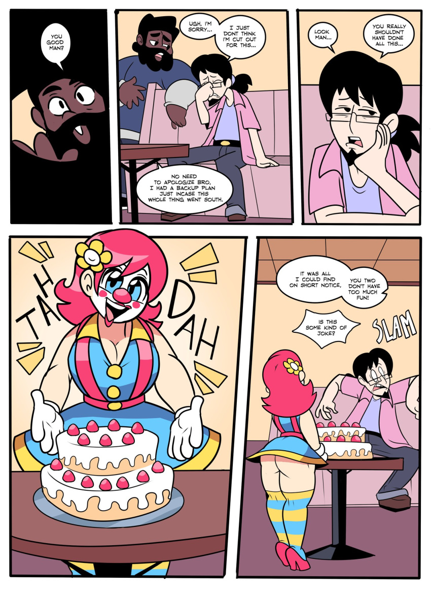 2023 big_breasts breasts cake clown_girl pornography superspoe