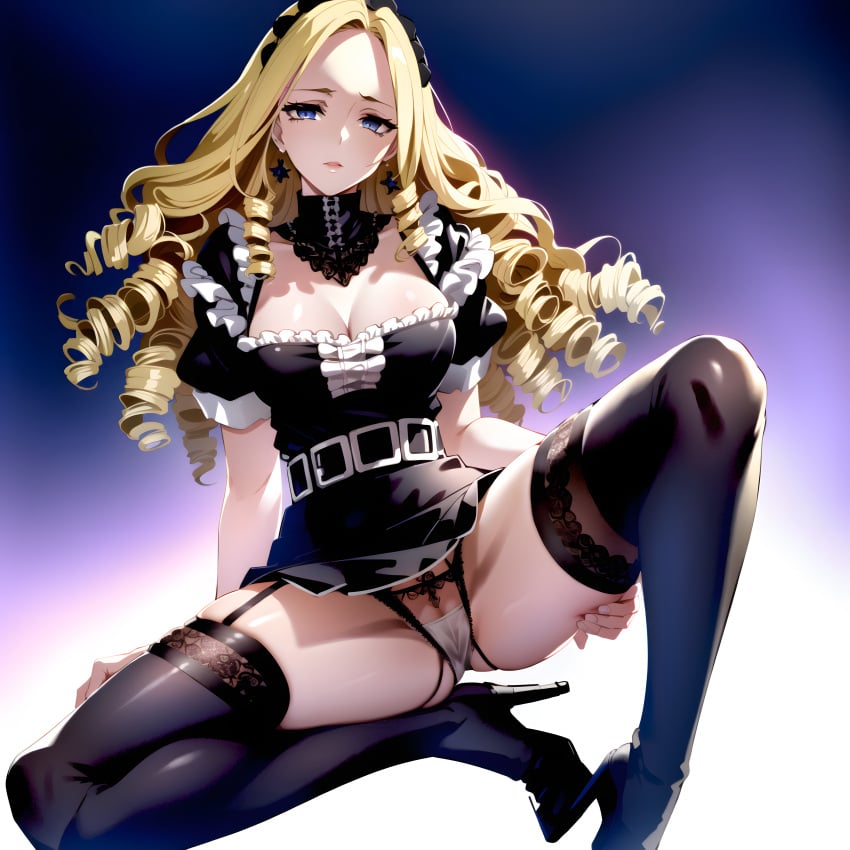 ai_generated big_breasts cameltoe cleavage high_heels overlord_(maruyama) panties solution_epsilon stockings tagme