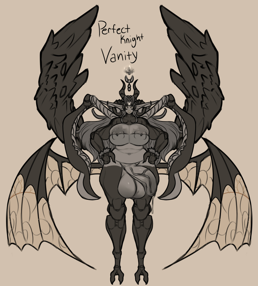 1futa 3_eyes absurd_res animal_humanoid animal_legs areolae arthropod arthropod_humanoid balls big_balls big_penis bodily_fluids breasts clothed clothing deathwing_the_timegoat demon digital_media_(artwork) feathered_wings feathers flaccid futa_only futanari genital_fluids genitals gynomorph hair hi_res horn horned_humanoid huge_balls huge_cock humanoid humanoid_penis insect_humanoid insect_legs insects intersex kalmlyhere lips long_ears long_hair membrane_(anatomy) membranous_wings mostly_nude multi_arm multi_eye multi_limb multi_wing nipples penis slightly_chubby slightly_chubby_gynomorph smooth_balls solo standing thick_lips vein veiny_penis virtual_youtuber vtuber winged_humanoid wings