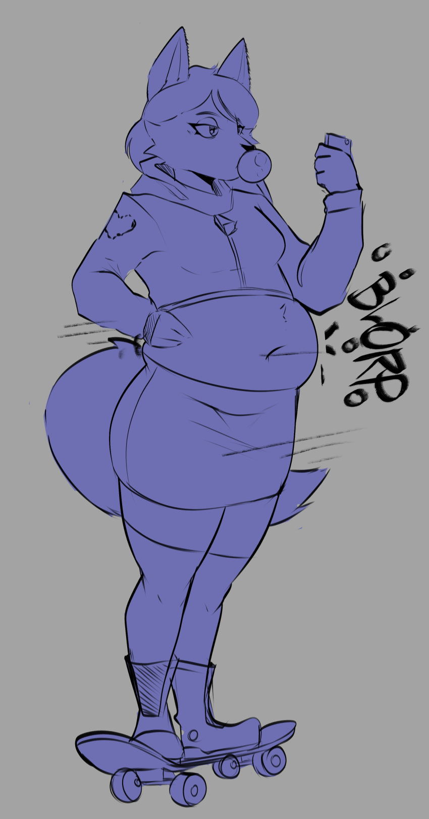 anthro anthro_only big_breasts blueberry_inflation breasts female fruityshork