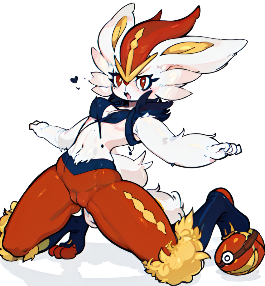 ai_generated anthro cinderace female_cinderace generation_8_pokemon pixai pokemon pokemon_(species)