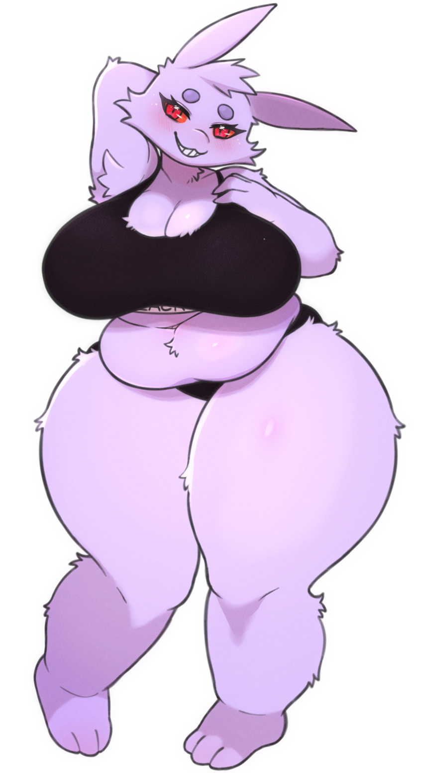 anthro anthro_only big_breasts breasts female gengar plump_(character) pok&eacute;mon_(species) pokemon thick_thighs wide_hips