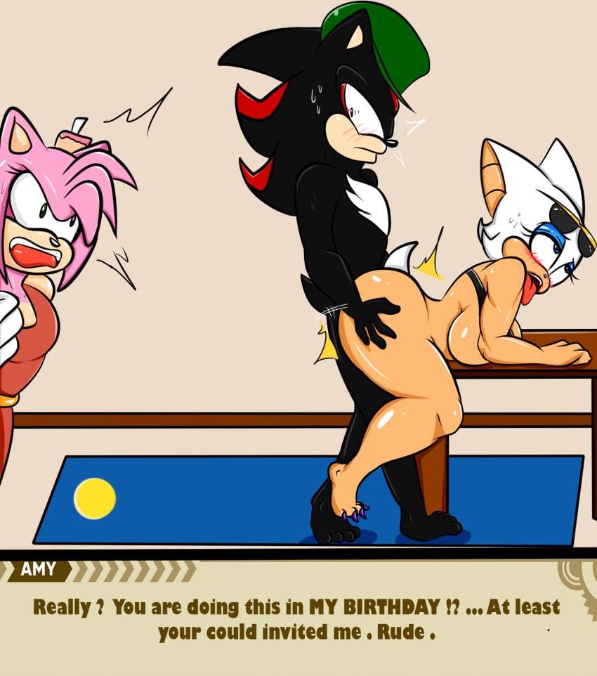 ahe_gao amy_rose angry anthro birthday caught caught_in_the_act doggy_style duo female from_behind_position hi_res looking_pleasured male male/female rouge_the_bat sega sex shadow_the_hedgehog sonic_(series) sonic_the_hedgehog_(series) soulyagami64 the_murder_of_sonic_the_hedgehog