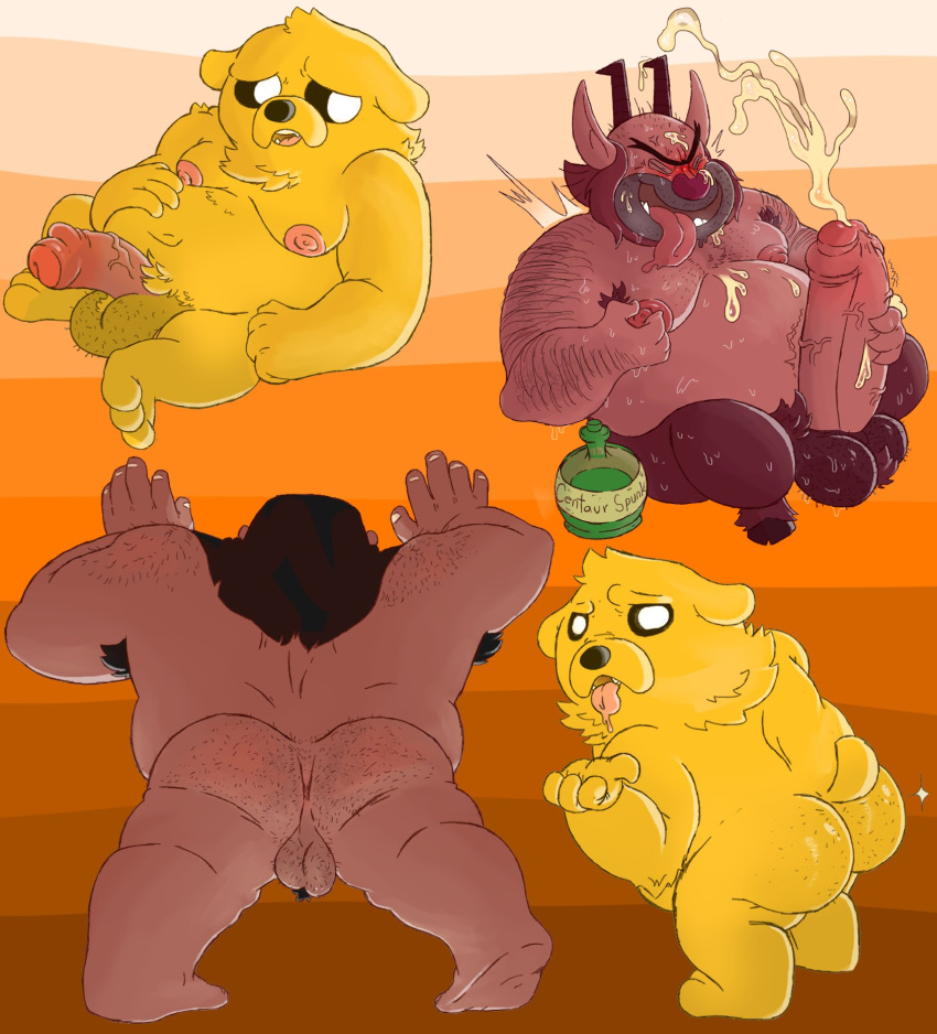 adventure_time anthro ass backsack balls beard big_balls big_penis blush boner canid canine canine chest_hair closed_eyes crossover cum disney erection facial_hair furry goat_legs haxsmack hercules_(disney) horns human jake_the_dog male male_only masturbation mulan musk nude orgasm penis phil philoctetes satyr solo solo_male spread_legs sweaty tongue_out yao_(mulan)