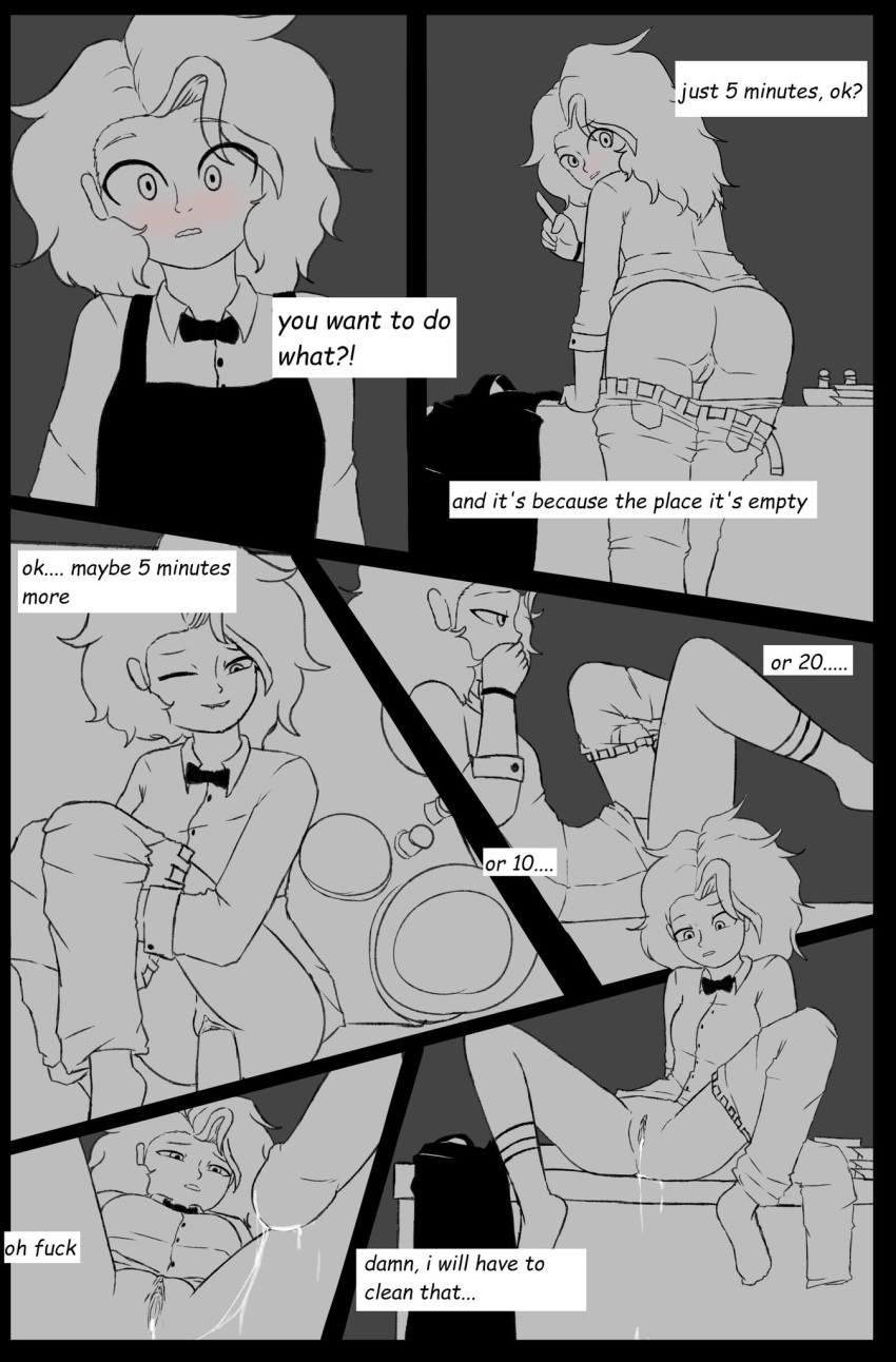 after_vaginal alice_(the_pizza_guy) clothed_sex comic cum_in_pussy cum_inside dialogue no_color panels pussy sex the_pizza_guy_1012 vaginal_penetration waitress