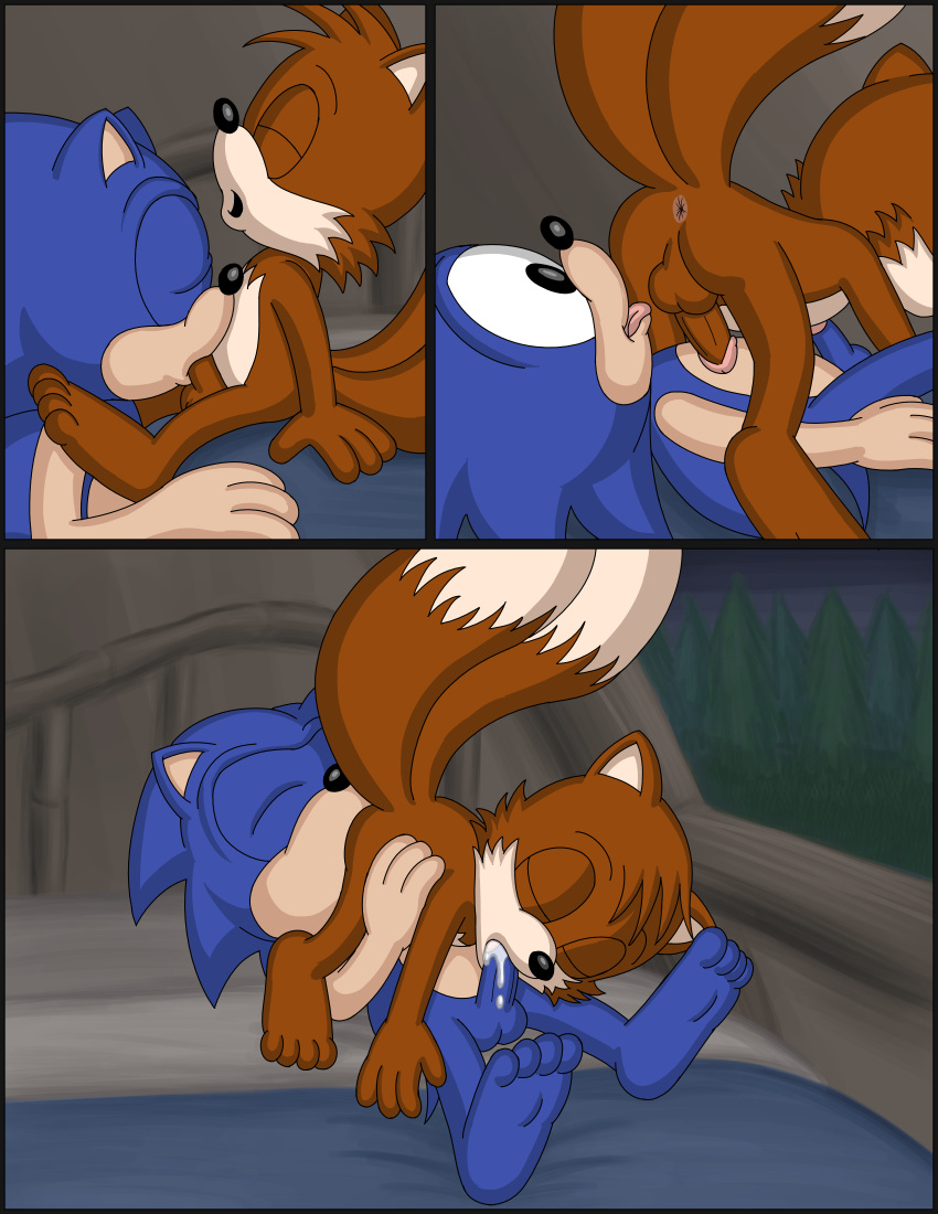 69_position absurd_res anal anthro anus archie_comics bed canid canine comic duo eulipotyphlan fox furniture genitals hedgehog hi_res male male/male mammal omatic oral oral_penetration penetration penis rimming sega sex sonic_(series) sonic_the_hedgehog sonic_the_hedgehog_(archie) sonic_the_hedgehog_(comics) sonic_the_hedgehog_(series) tails tails_the_fox whoreomatic yaoi young