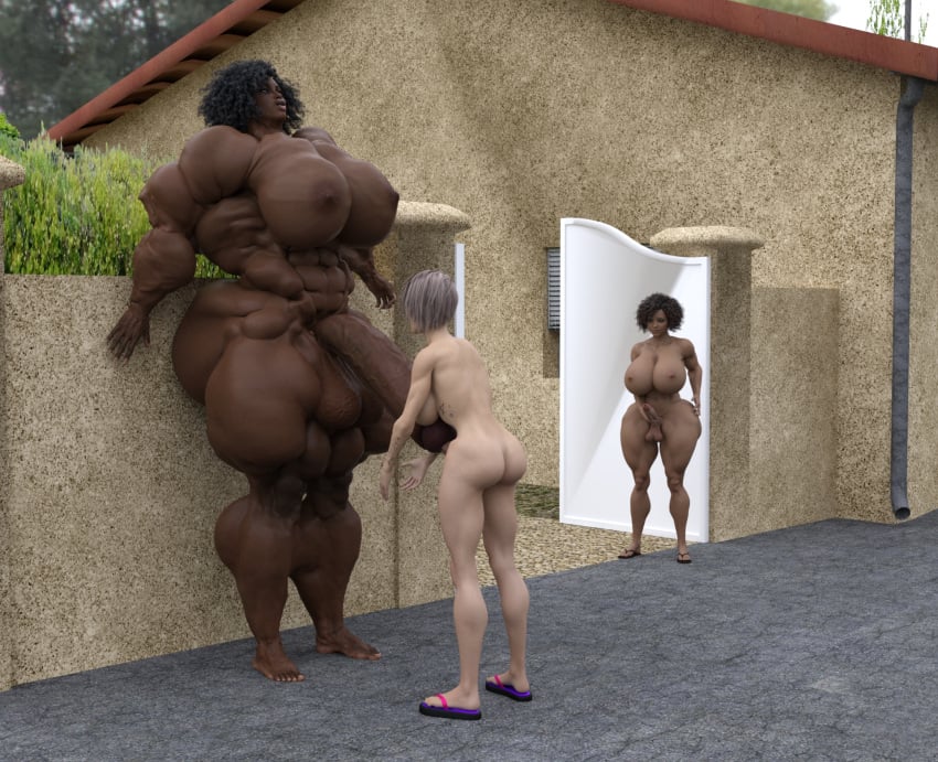 3d 3futas barefoot big_ass big_balls big_breasts big_penis bodybuilder busty completely_nude dark-skinned_futanari daz3d daz_studio docking dzcelestial3d exhibitionism fbb feet fucked_silly futa_giantess futa_on_futa futa_only futa_with_futa futanari giant_futanari giantess goddess group hyper_muscles hyper_penis light-skinned_futanari masturbating masturbation mini_giantess muscular muscular_futanari naked_footwear nude nude_futanari outside street voyeur voyeurism watching