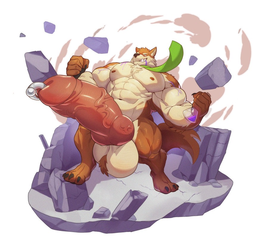 abs biceps dog_penis furry gay hyper hyper_balls hyper_genitalia hyper_penis hyper_testicles kusunagi male male_focus male_only muscle muscles muscular muscular_arms muscular_ass muscular_back muscular_legs muscular_male muscular_thighs nipples pecs veins veiny_penis