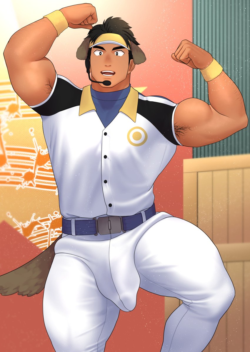 abs bara biceps big_ass big_bulge big_muscles big_penis black_hair blush bodybuilder bubble_ass bubble_butt bulge cellphone censor_bar censored censored_penis cute dog_ears flaccid fully_clothed gay hairy_armpits hairy_legs hairy_male huge_bulge huge_cock huge_muscles kuromine_hiraya male male_focus male_only muscle muscles muscular muscular_arms muscular_back muscular_legs muscular_male muscular_thighs nipples no_visible_genitalia pecs pubic_hair small_clothes smile solo solo_male sweating sweaty sweaty_body sweaty_muscles thick_thighs veins veiny_muscles veiny_penis yuatari