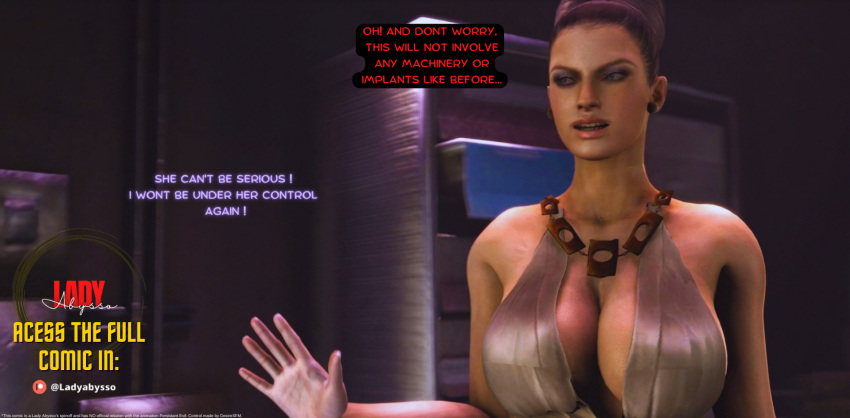 3d big_penis comic comic_page corruption desiresfm dickgirl domination excella_gionne futa_on_female futanari jill_valentine jill_valentine_(sasha_zotova) ladyabysso mind_break resident_evil resident_evil_5