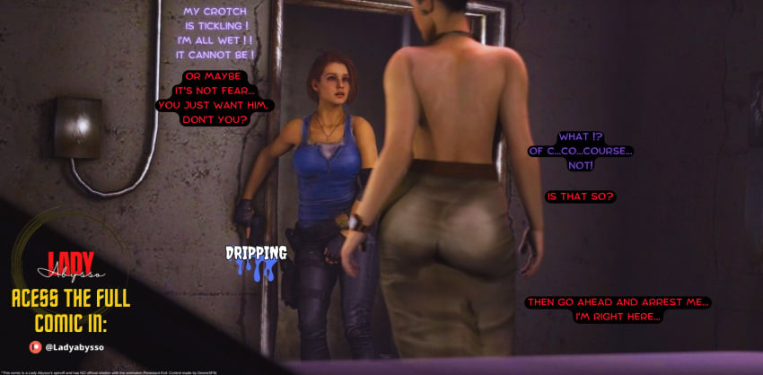 3d big_penis comic comic_page corruption desiresfm dickgirl domination excella_gionne futa_on_female futanari jill_valentine jill_valentine_(sasha_zotova) ladyabysso mind_break resident_evil resident_evil_5