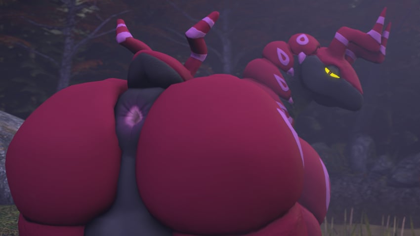 3d anus balls big_butt bug mrrainbow nintendo overweight pokemon pokemon_(species) puffy_nipples scolipede source_filmmaker tagme