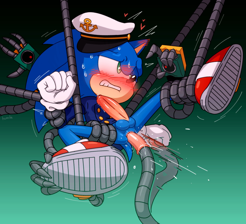 absurd_res anthro big_penis blush blush_lines bondage bound color colored eulipotyphlan forced furry genitals hedgehog hi_res humile machine male male_only mammal mobian_hedgehog motion_blur penis rape restrained robot robotic_arm robotic_tentacles sailor_hat sega solo_focus sonic_(series) sonic_the_hedgehog sonic_the_hedgehog_(series) tentacle the_murder_of_sonic_the_hedgehog