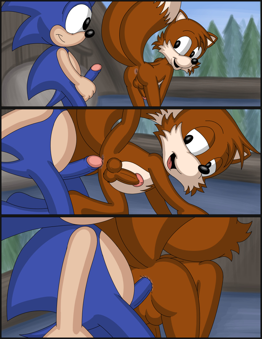 absurd_res anal anal_sex anthro archie_comics ass bed canid canine comic duo eulipotyphlan fox furniture hedgehog hi_res male male/male mammal omatic penetration sega sonic_(series) sonic_the_hedgehog sonic_the_hedgehog_(archie) sonic_the_hedgehog_(comics) sonic_the_hedgehog_(series) tails tails_the_fox whoreomatic yaoi young