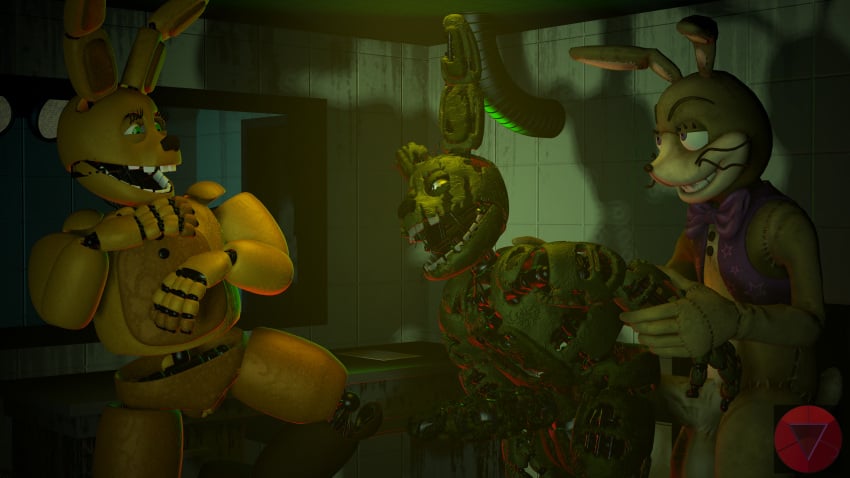 3boys 3d animatronic ass erection exposed_penis exposed_pussy firenutter five_nights_at_freddy's five_nights_at_freddy's:_help_wanted five_nights_at_freddy's_3 fnaf gay glitchtrap hi_res looking_at_another male/male/male male_only penis selfcest sex spring_bonnie spring_bonnie_(fnaf) springtrap springtrap_(fnaf)