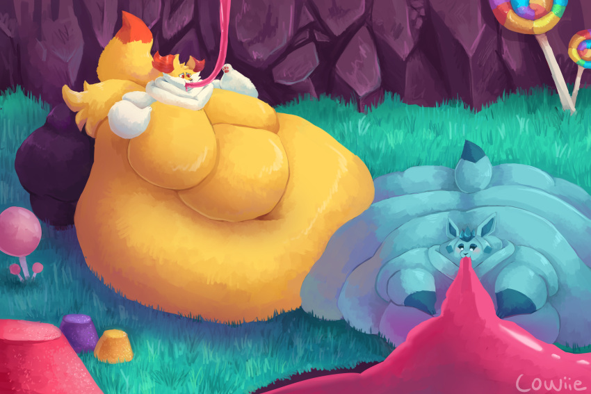 bbw belly big_ass big_belly big_breasts blush braixen breasts candy chubby chubby_cheeks chubby_female cowiie curvy eating fat fat_ass fat_belly fat_butt fat_folds fat_rolls fat_thighs fat_woman feeding female food force_feeding glaceon huge_ass huge_belly huge_breasts huge_thighs hyper_ass hyper_belly hyper_breasts hyper_thighs immobile large_ass large_belly large_breasts large_thighs morbidly_obese morbidly_obese_female obese obese_female overweight overweight_female pokémon pokémon_(species) pokemon pokemon_(species) slime ssbbw thick_arms thick_thighs