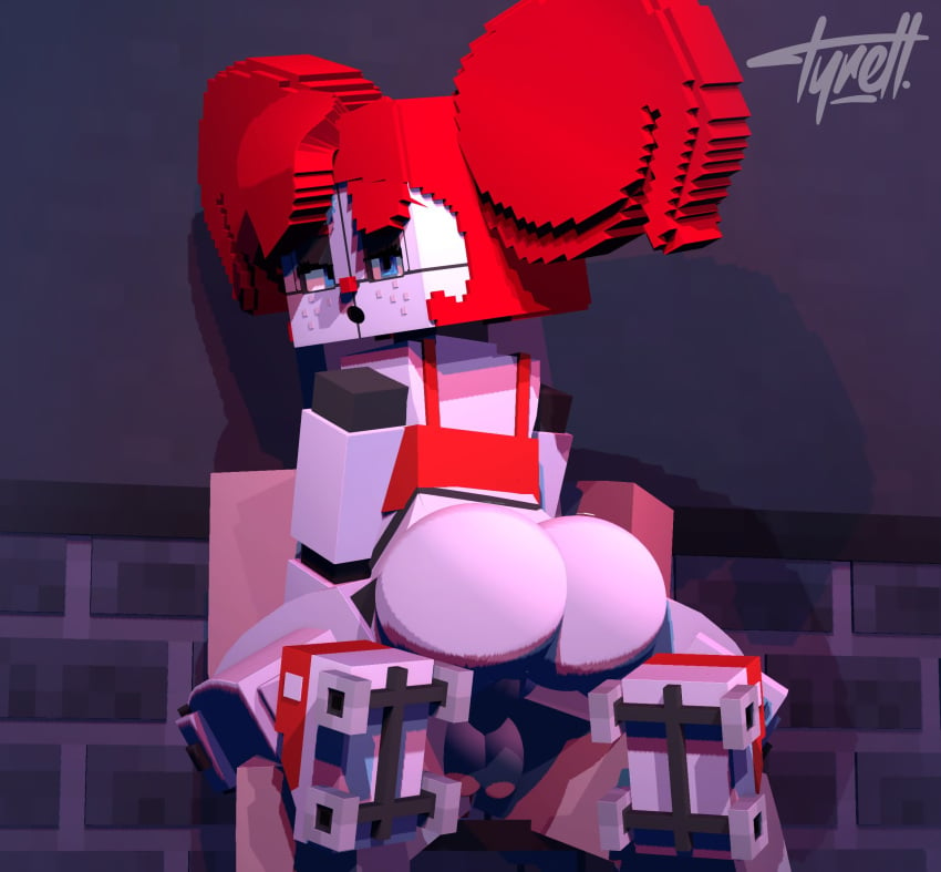 1boy 1girls 3d 3d_(artwork) animatronic baby_(fnafsl) big_ass blue_eyes circus_baby circus_baby_(fnaf) circus_baby_(minecraft) female five_nights_at_freddy's five_nights_at_freddy's:_sister_location freckles horny_female human_male humanoid looking_at_viewer looking_back male mine-imator minecraft nude_female outside ponytails random_guy red_hair red_nose red_t-shirt riding robot_girl scottgames sister_location smile so87baby straight summer_of_87_baby tagme tyiscrazy vaginal_penetration